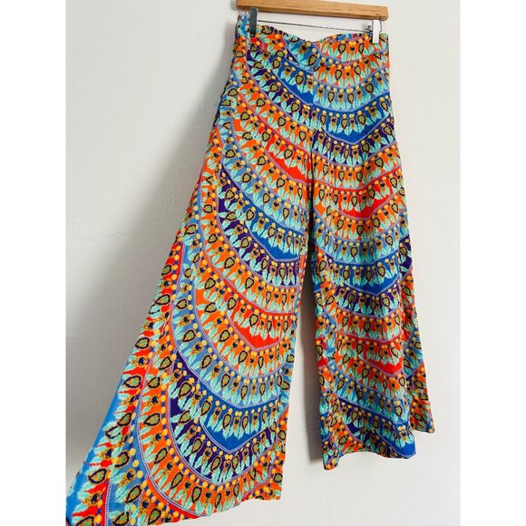 PAOLITA Womens Medium Multicolor Wide Leg Pants - Picture 3 of 12